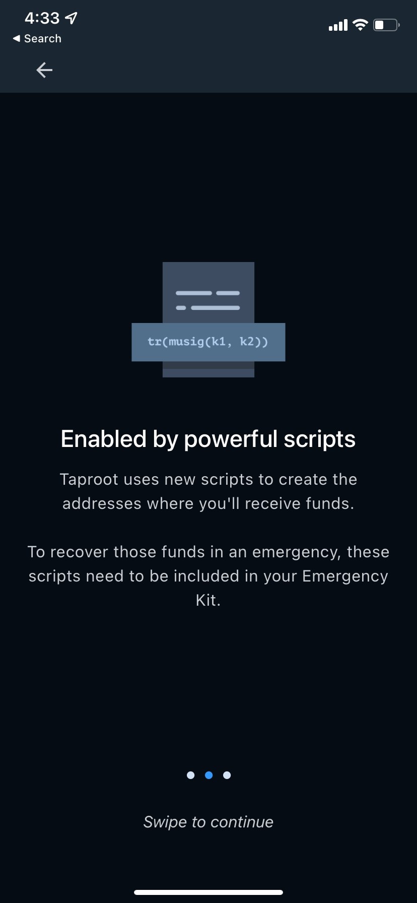 Taproot onboarding - Powerful scripts explanation