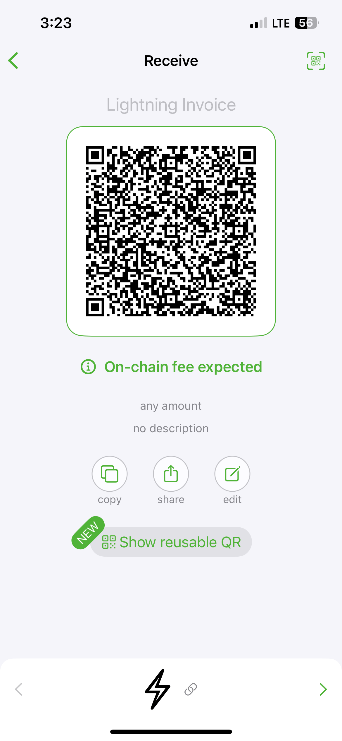 06 After tapping receive