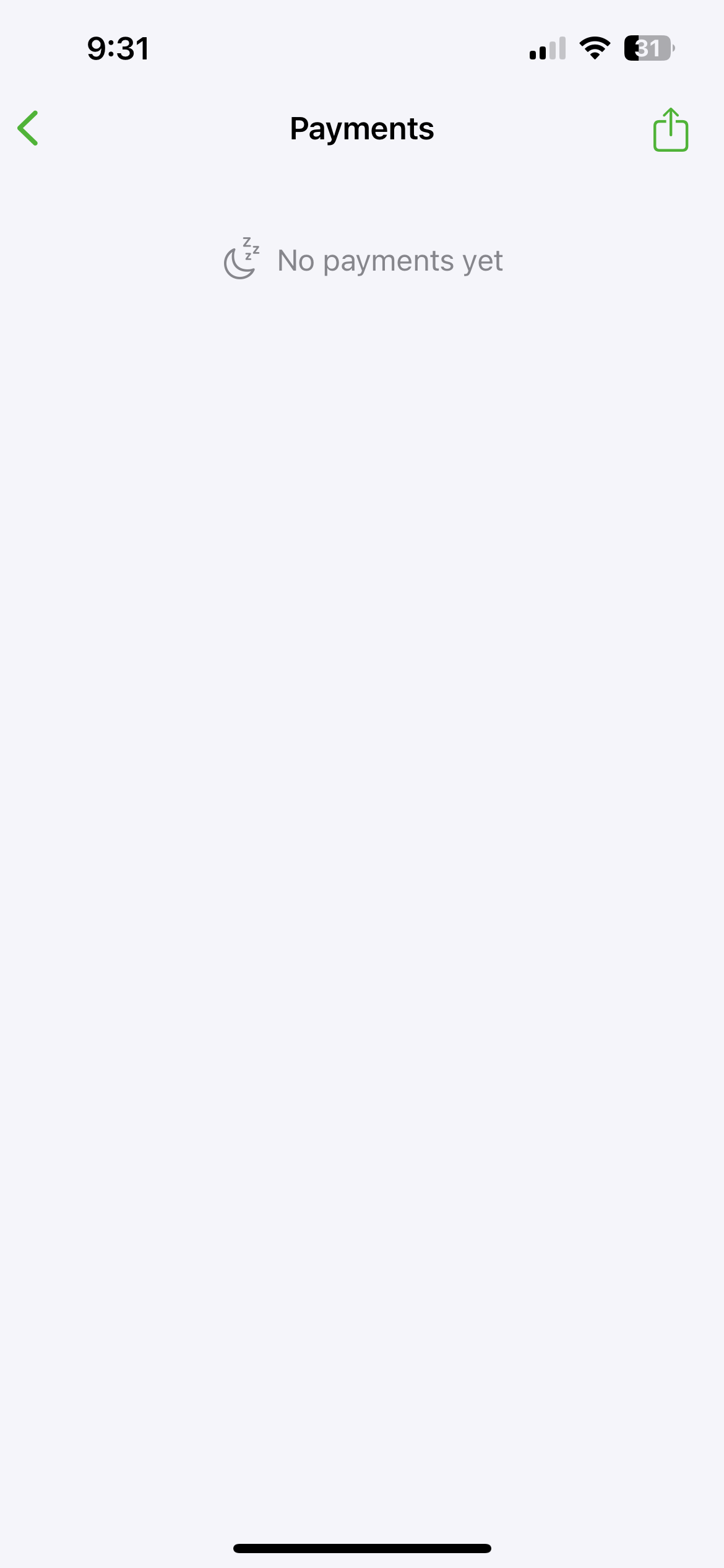 12 After tapping list icon on main wallet screen