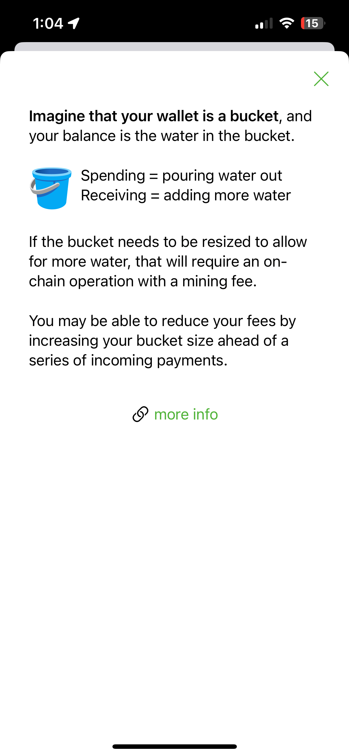 25 After tapping the question mark icon